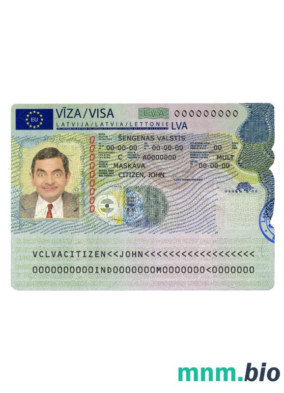 Łotwa wiza schengen przykład w PSD